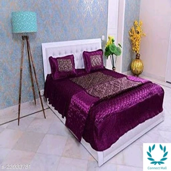 Luxury King Size Bedsheet - King (Length Size: 100 in, Width Size: 90 in, Pillow Length Size: 27 in, Pillow Width Size: 17 in), Satin